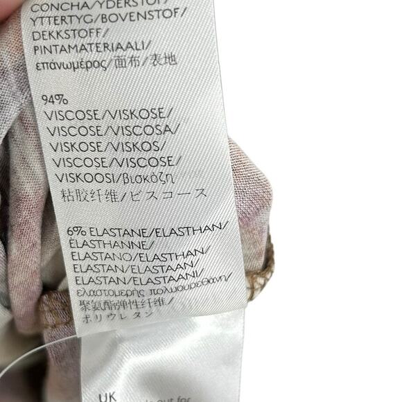 Ilse Jacobsen Multi Abstract Print Soul Fade Sleeveless Halter Belted Dress XS - Picture 5 of 6